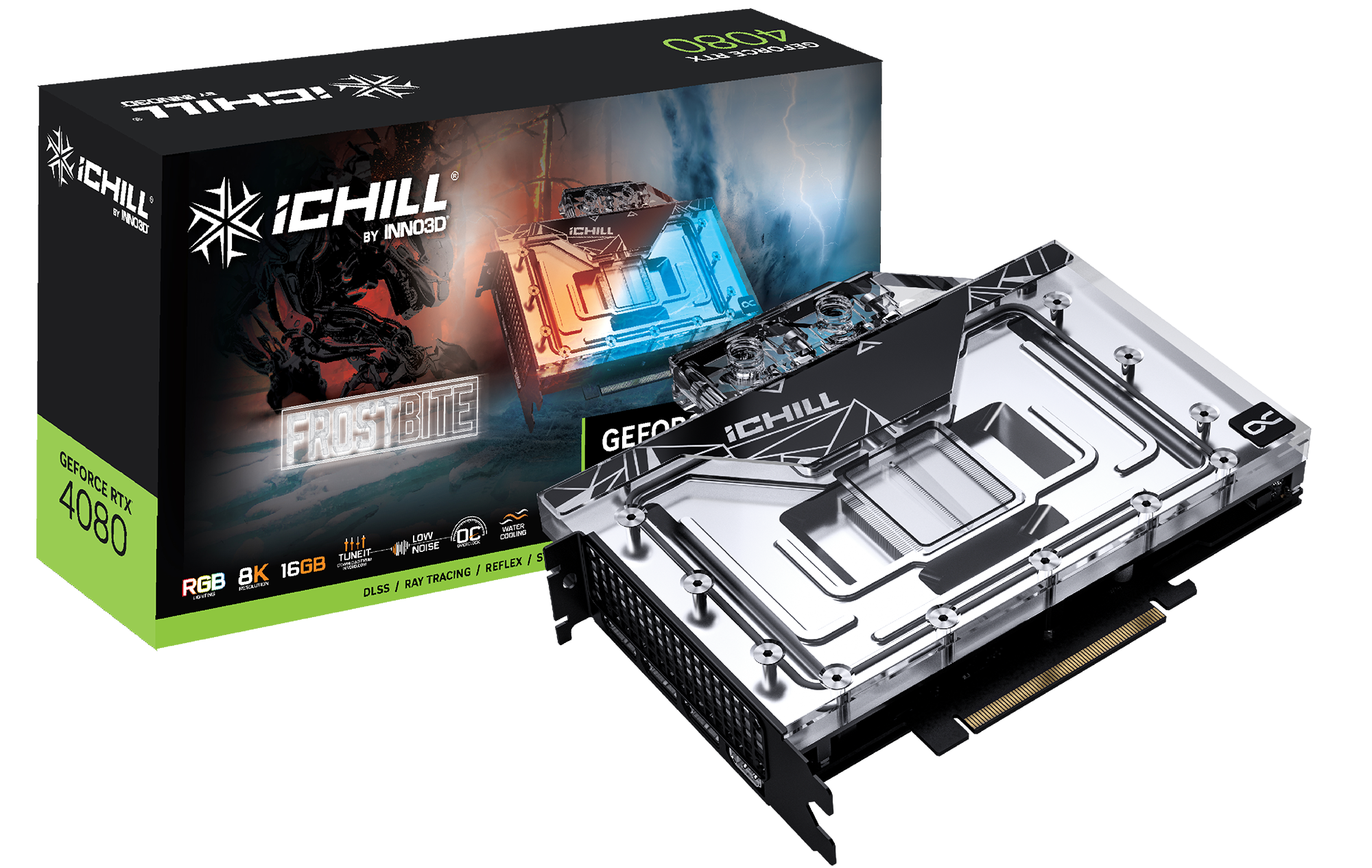 

Видеокарта Inno3D NVIDIA GeForce RTX 4080 ICHILL FROSTBITE, Черный, GeForce RTX 4080 ICHILL FROSTBITE