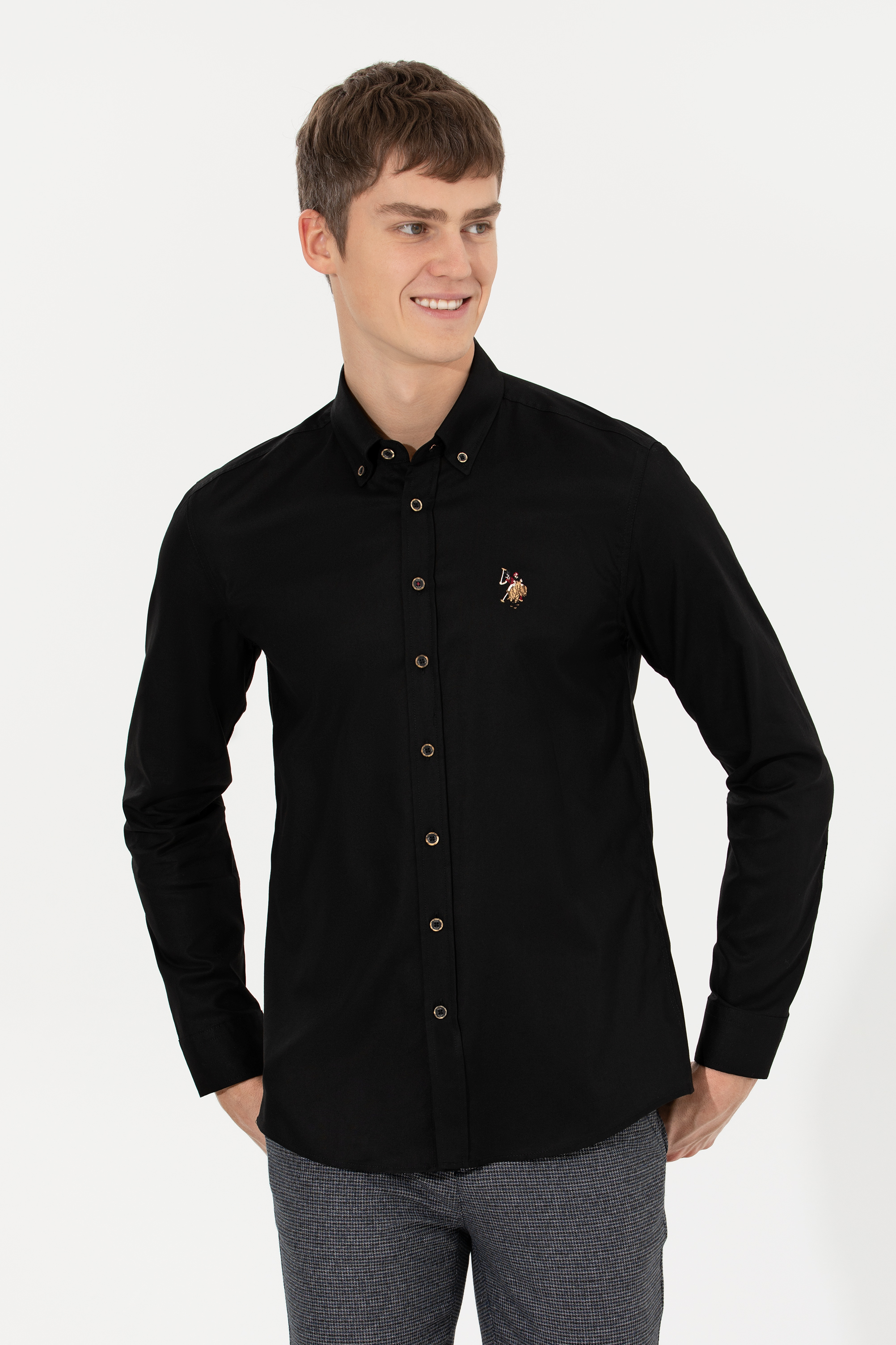 

Рубашка мужская U.S. POLO Assn. G081SZ0040CEDCOLOR022K черная S, Черный, G081SZ0040CEDCOLOR022K