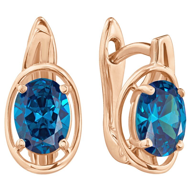 

Серьги из серебра с кристаллом ювелирным LAZURIT-ONLINE 8312RG, 8312RG