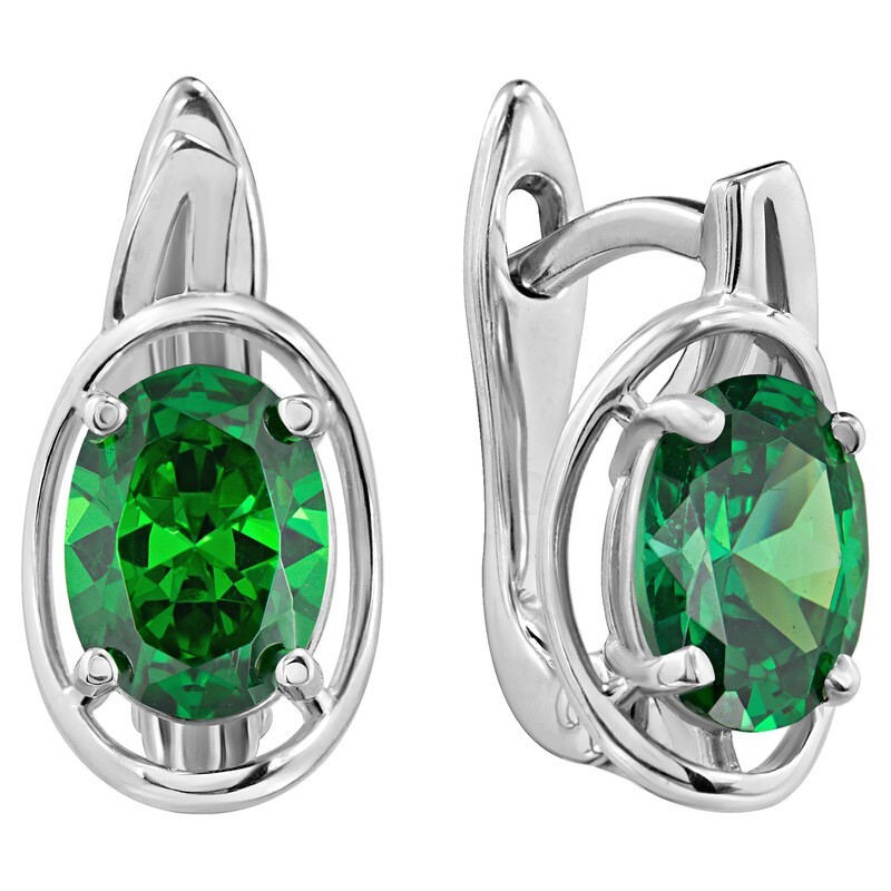 

Серьги из серебра с кристаллом ювелирным LAZURIT-ONLINE 8313AG, 8313AG