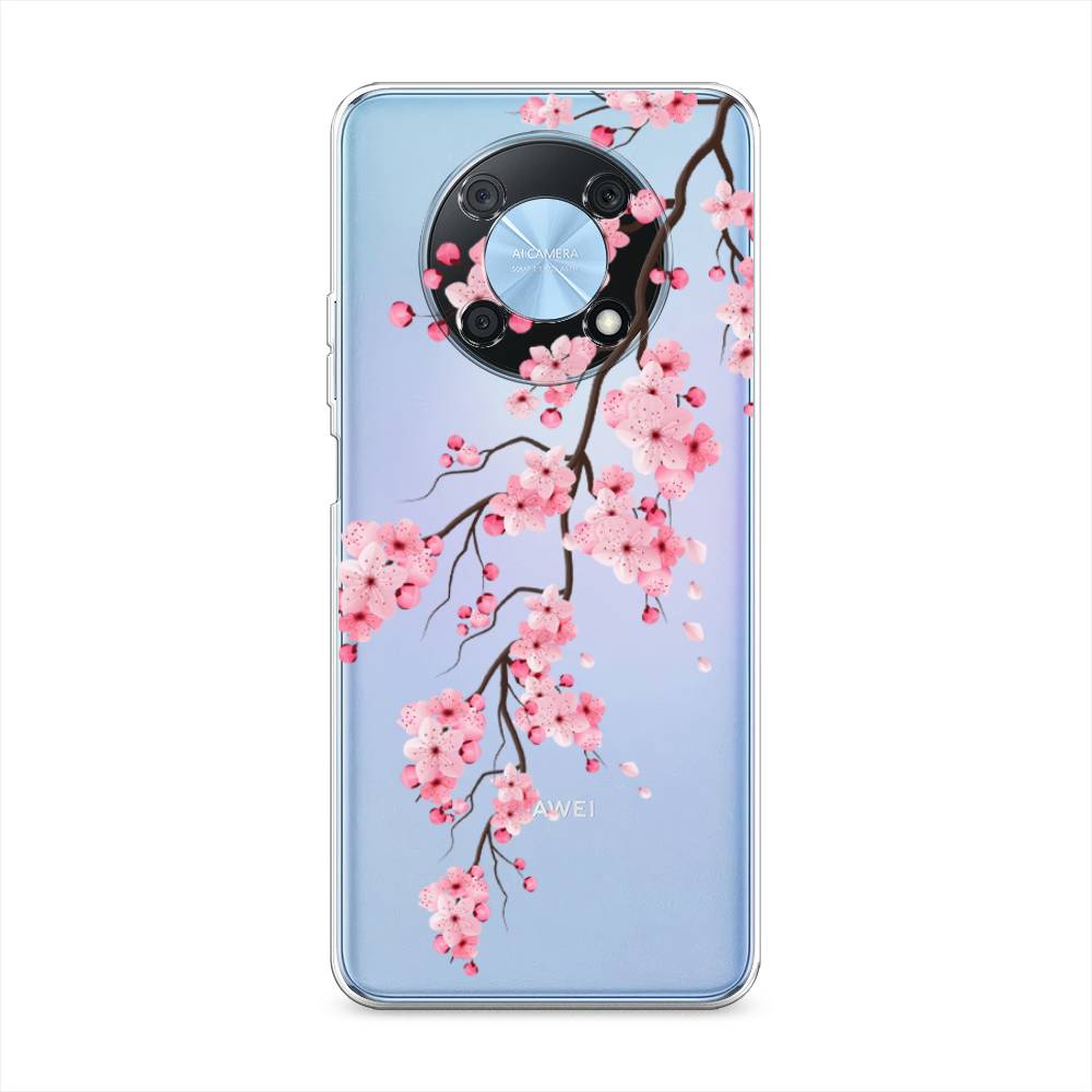 

Чехол Awog на Huawei Nova Y90 "Розовая сакура", Разноцветный