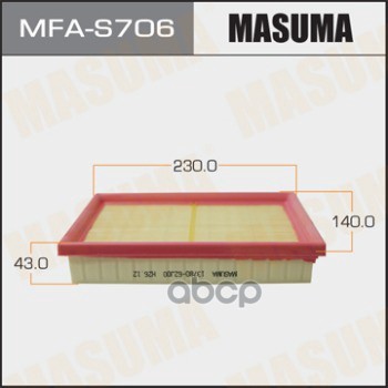 

MASUMA MFAS706 Фильтр воздушный
