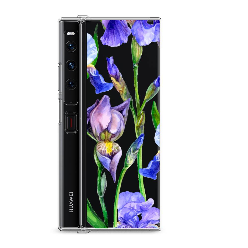 

Силиконовый чехол "Синие ирисы" на Huawei Mate Xs 2 / Хуавеи Мате Xs 2