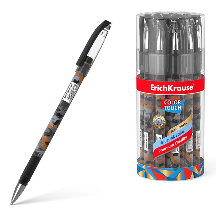 

Ручка шариковая ErichKrause ColorTouch Rough Native, узел 0.7 мм, чернила синие(24 шт.)