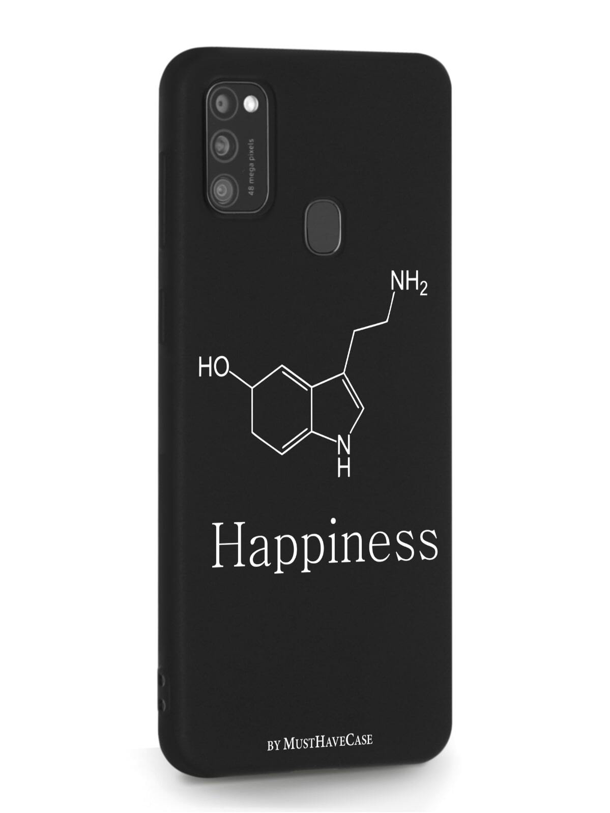 фото Чехол musthavecase для samsung galaxy m21 молекула счастья черный