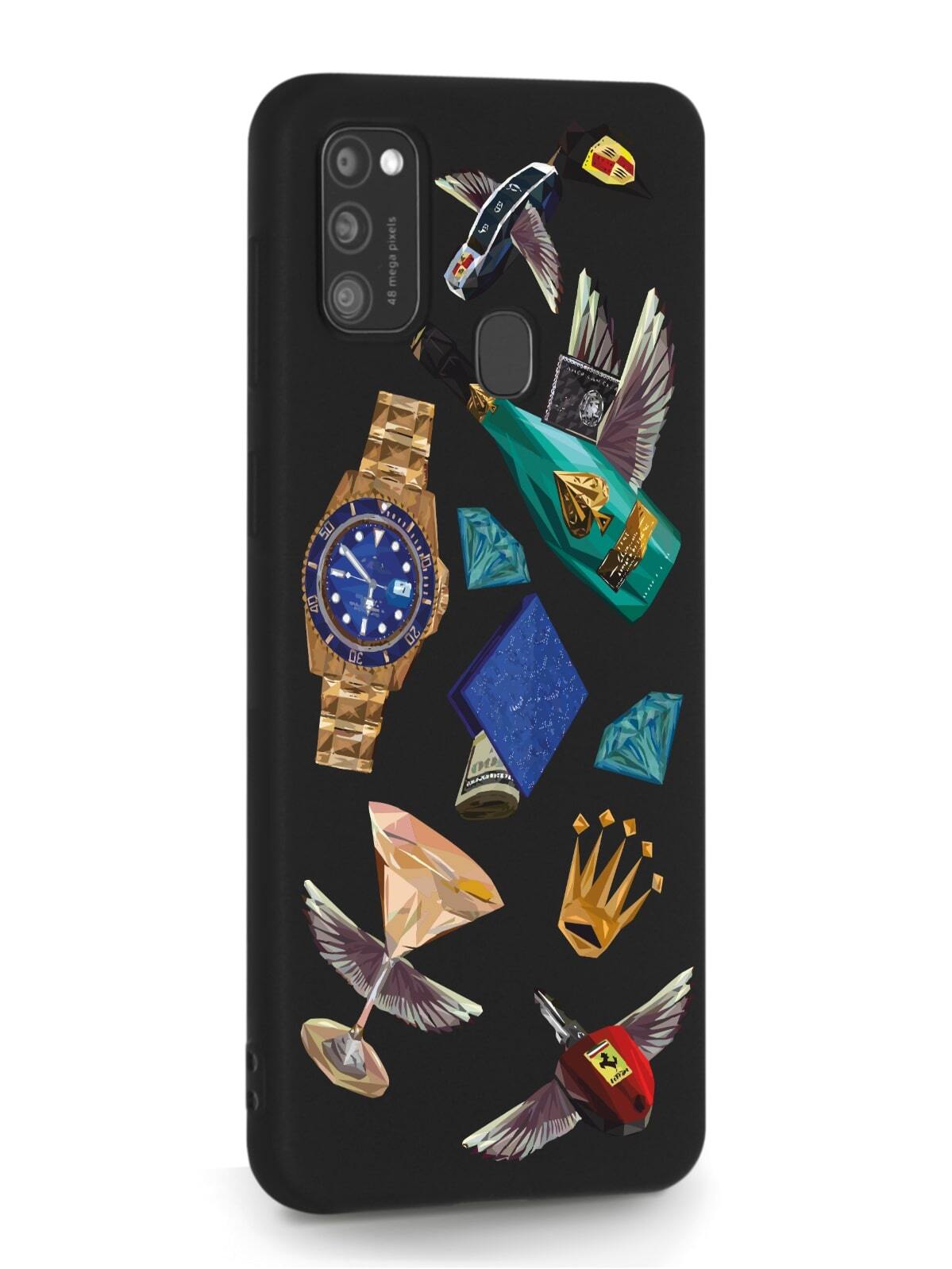 фото Чехол musthavecase для samsung galaxy m21 luxury lifestyle черный