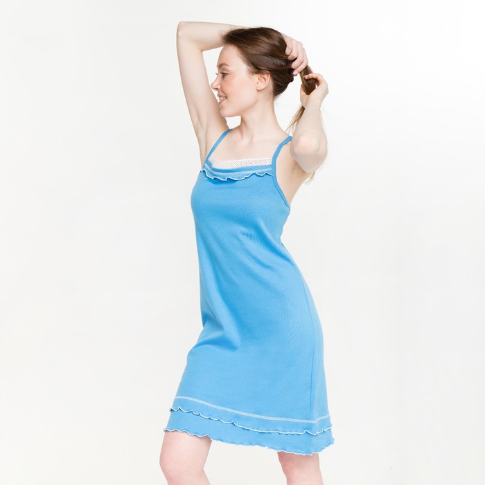 Ночная сорочка женская Tusi Р00001077 голубая 54