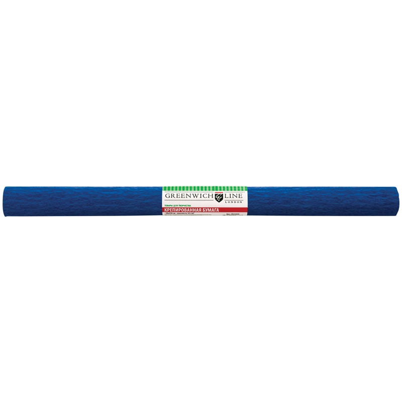 

Бумага крепированная 50*250 см, 32 г/м2, тёмно-синяя, в рулоне, CR25056
