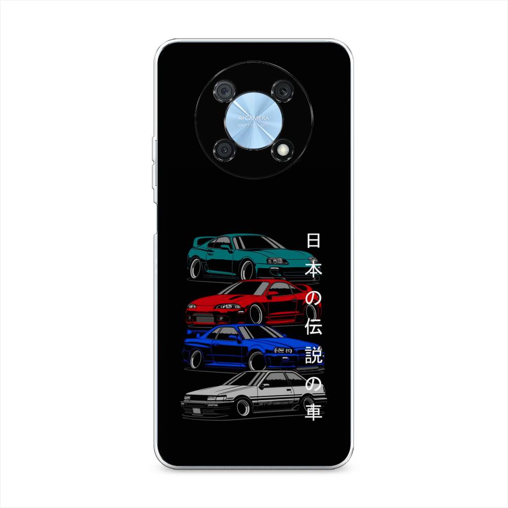 

Чехол Awog на Huawei Nova Y90 "JDM Legend cars", Разноцветный
