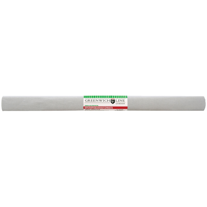 

Бумага крепированная 50*250 см, 32 г/м2, серая, в рулоне, CR25174
