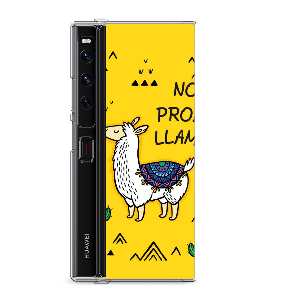 

Силиконовый чехол "No probLLama" на Huawei Mate Xs 2 / Хуавеи Мате Xs 2