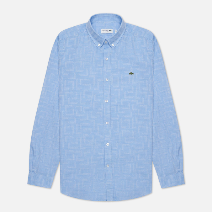 

Мужская рубашка Lacoste Patterned Slim Fit голубой, Размер 43, Patterned Slim Fit
