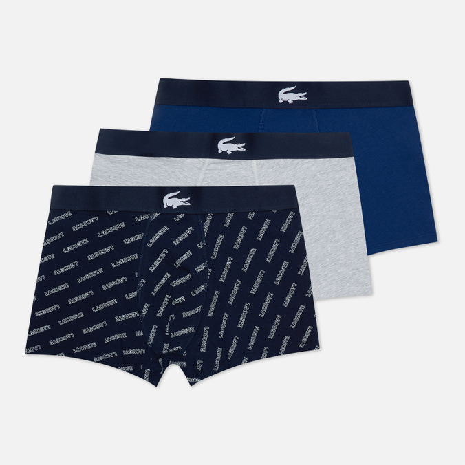 Комплект мужских трусов Lacoste Underwear 3-Pack Boxer Brief Casual комбинированный, M