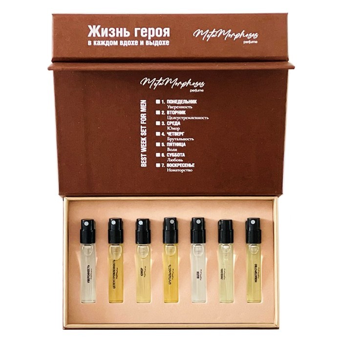 Парфюмерный набор Metamorphoses Perfume Жизнь Героя 7шт 2.5 мл восхождение героя щита том 3