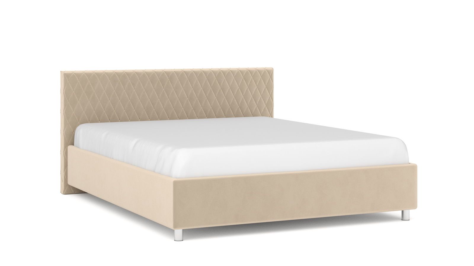 

Кровать Askona Gwen I Sky Velvet 21 120х200, Белый