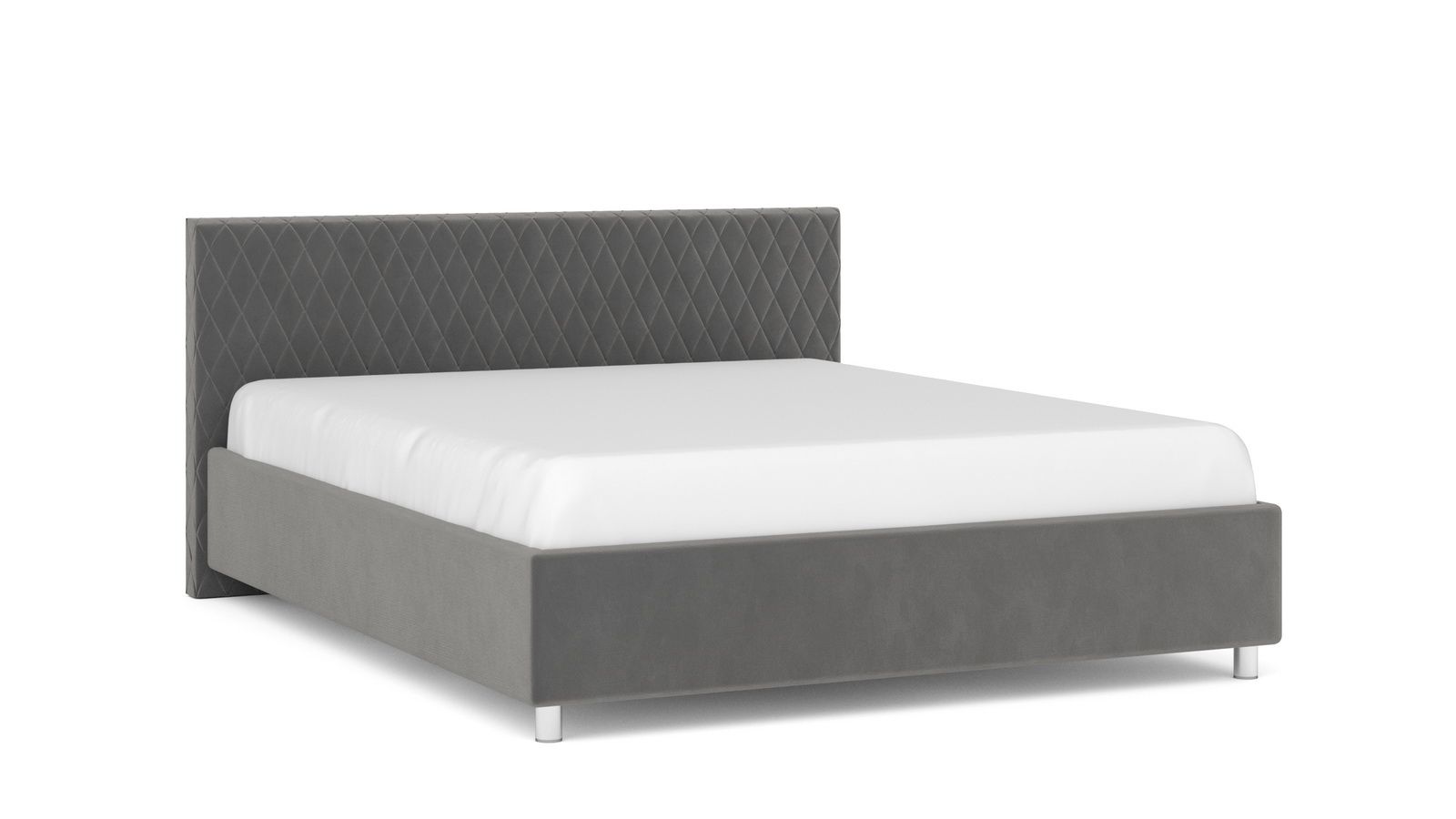 

Кровать Askona Gwen I Sky Velvet 16 140х200, Серый