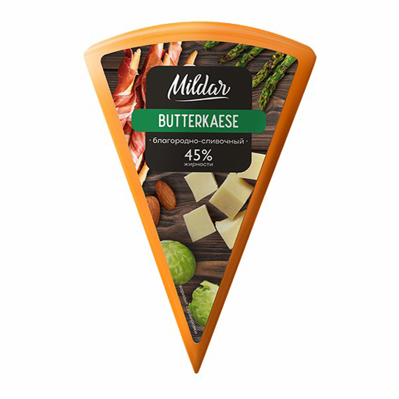 

Сыр полутвердый Mildar Butterkaese мини-сегмент 45% 330 г