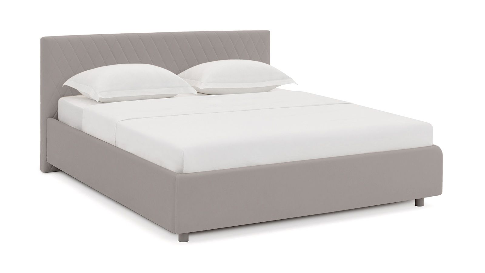 

Кровать Askona Gwen I Sky Velvet 08 140х200, Серый