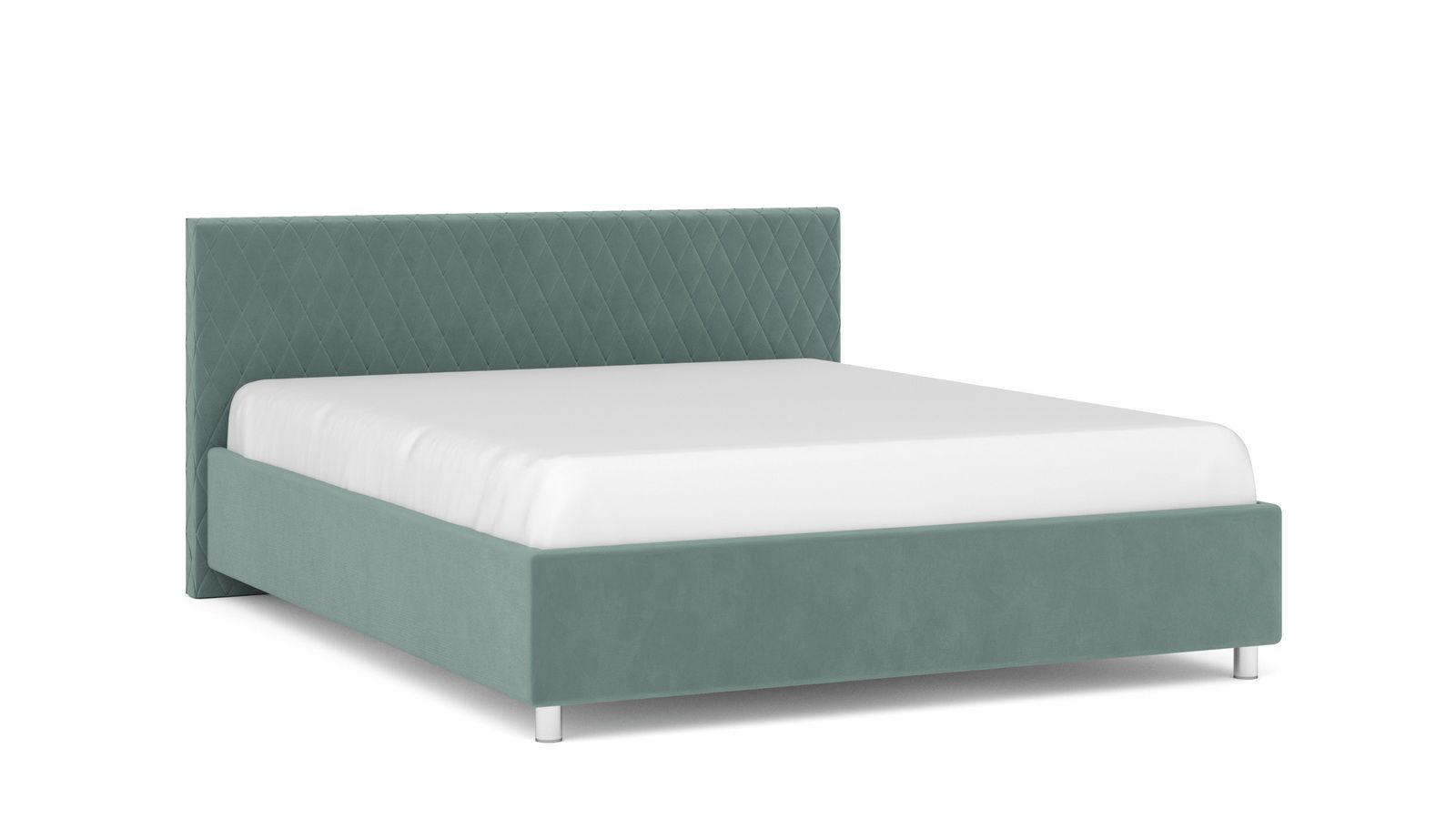 

Кровать Askona Gwen I Sky Velvet 43 140х200, Зеленый