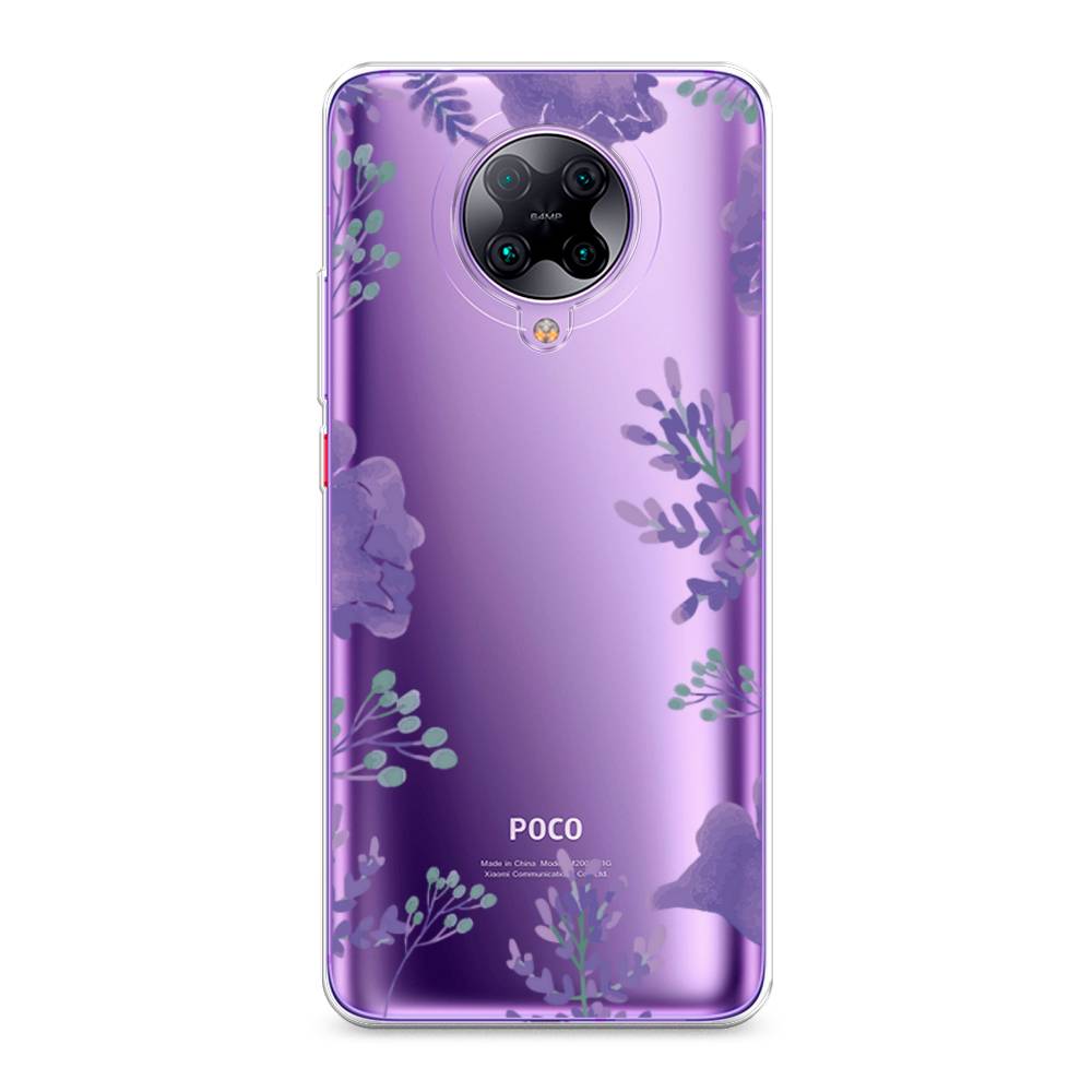 

Чехол Awog на Poco F2 Pro/Redmi K30 Pro "Сиреневая цветочная рамка", Разноцветный, 37050-8
