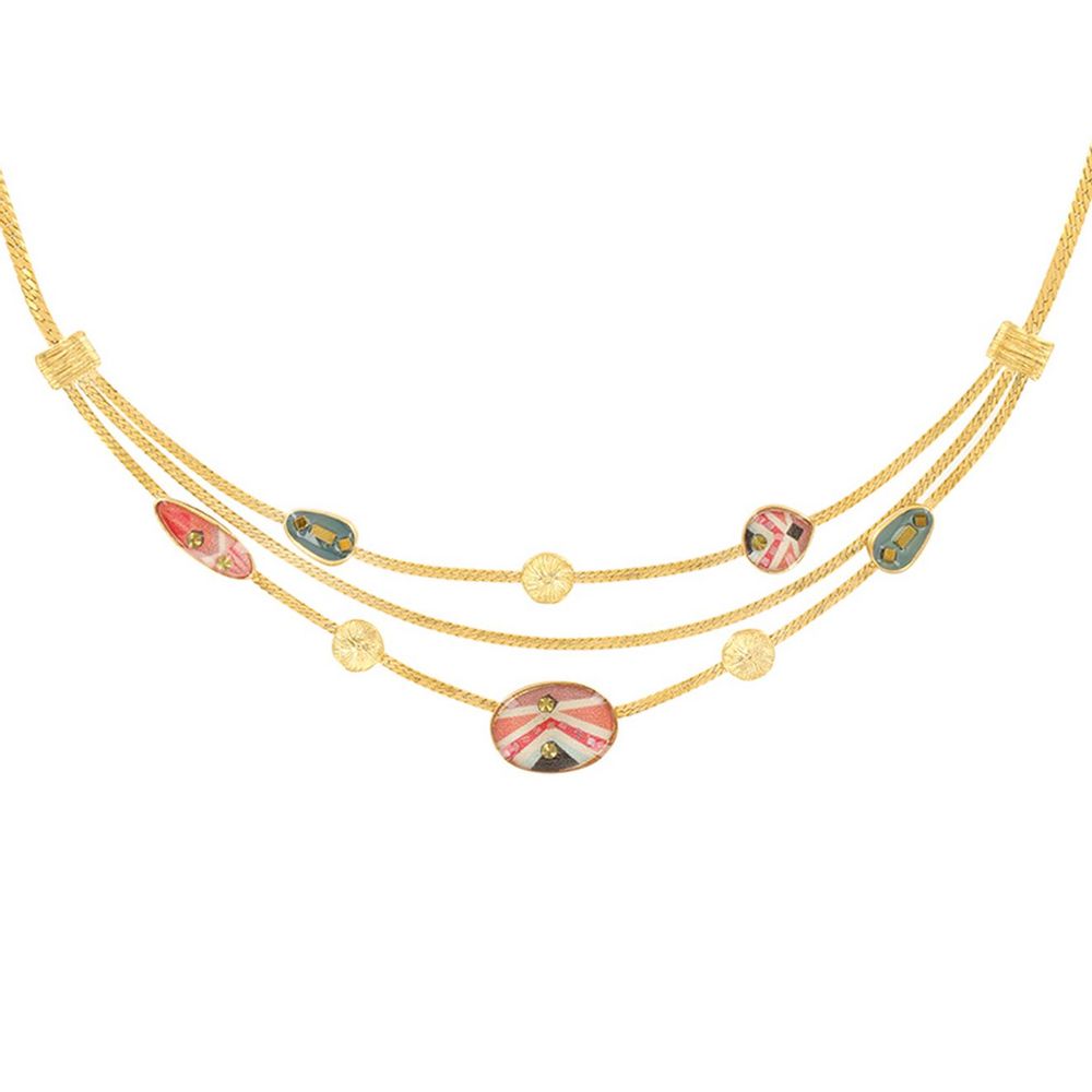 

Колье из бижутерного сплава с кристаллами/смолой р.47 TARATATA TT-H21-06113-20M, TT-H21-06113-20M