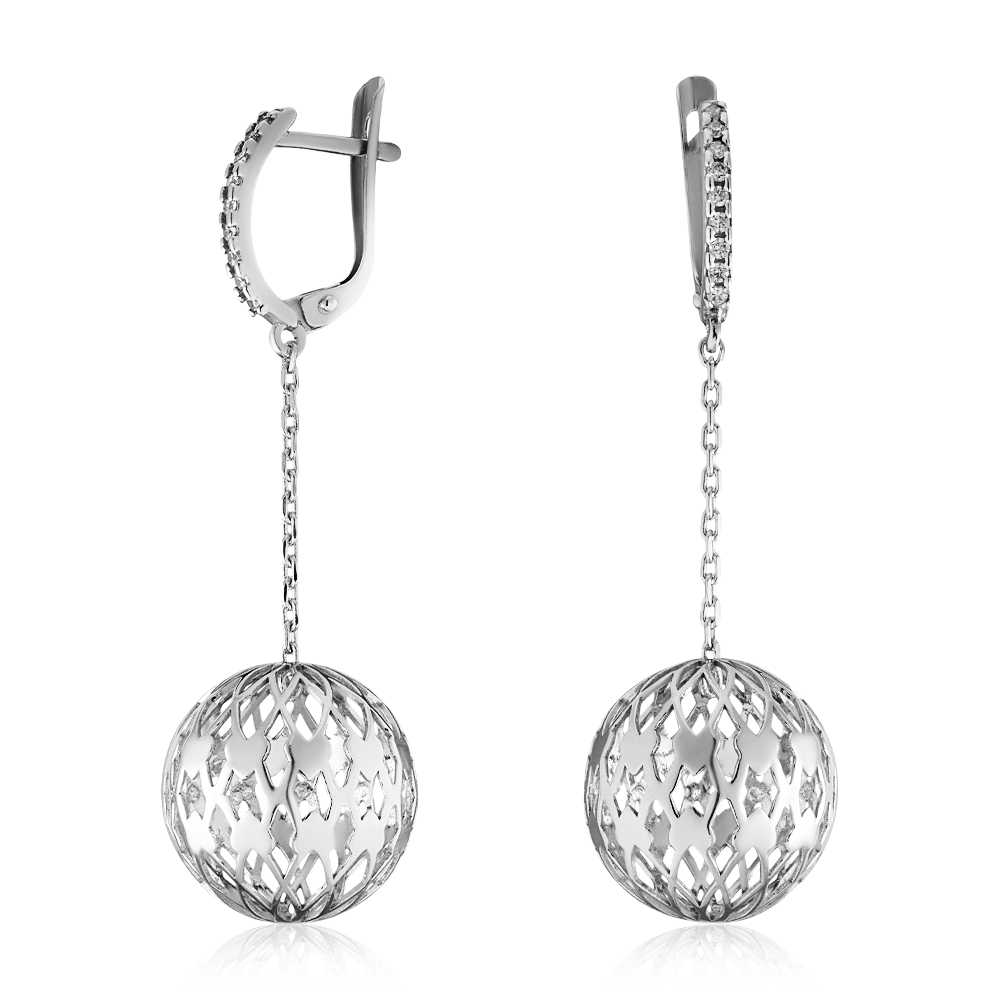 

Серьги из серебра с фианитами ЮВЕЛИР КАРАТ 2129205/9