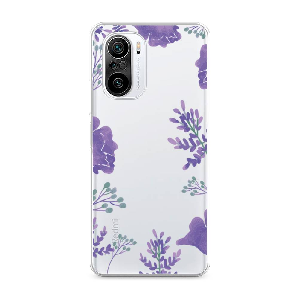 

Чехол Awog на Xiaomi Redmi K40 "Сиреневая цветочная рамка", Разноцветный, 310950-8