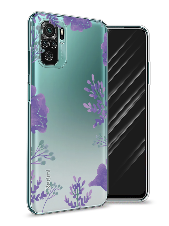 

Чехол Awog на Xiaomi Redmi Note 10/Note 10S/M5s "Сиреневая цветочная рамка", Разноцветный, 39950-8