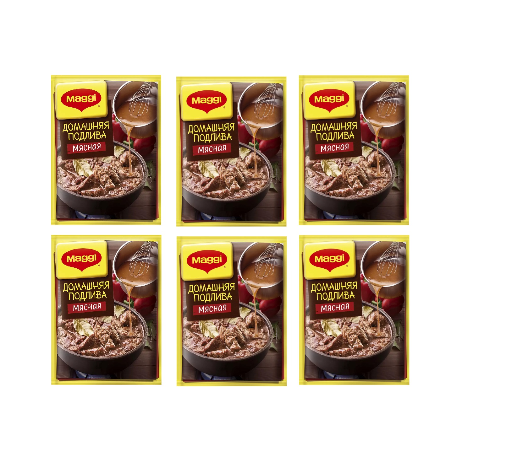 

Смесь приправ Maggi специй Подлива Домашняя Мясная, 90 г х 6 шт, Подлива Домашняя Мясная