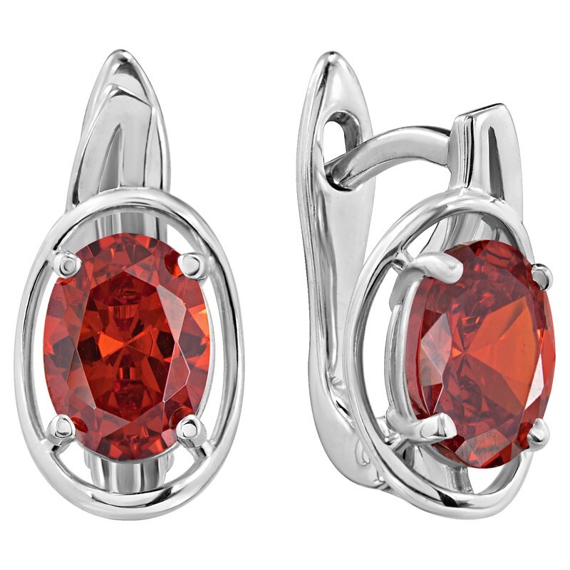 

Серьги из серебра с кристаллом ювелирным LAZURIT-ONLINE 8314WR, 8314WR