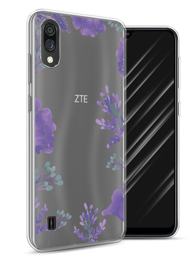 

Чехол Awog на ZTE Blade A5 (2020) / ЗТЕ Блэйд A5 (2020) "Сиреневая цветочная рамка", Разноцветный, 134950-8