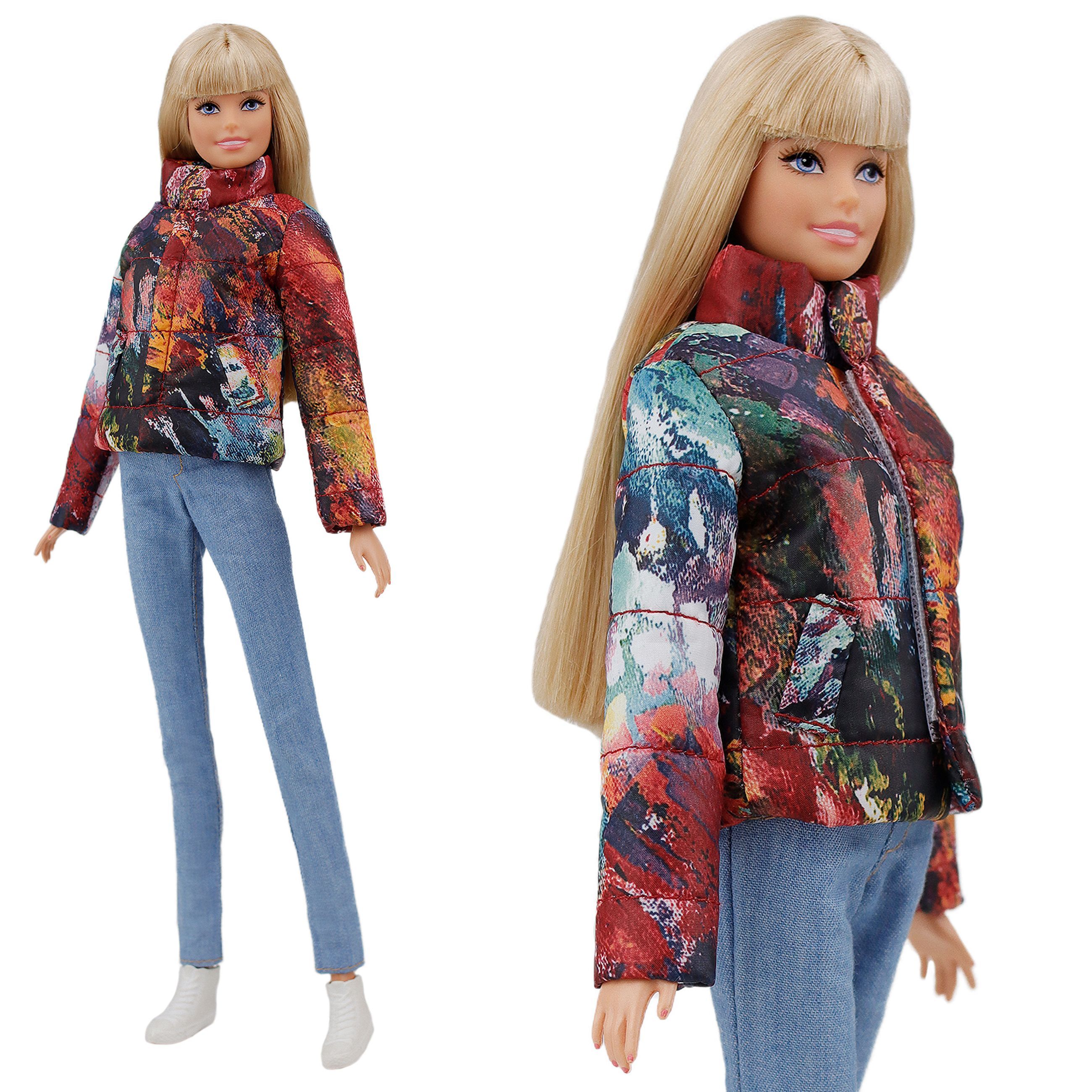 Одежда для кукол Эленприв Куртка-пуховик цвета Палитра, FA-014-22