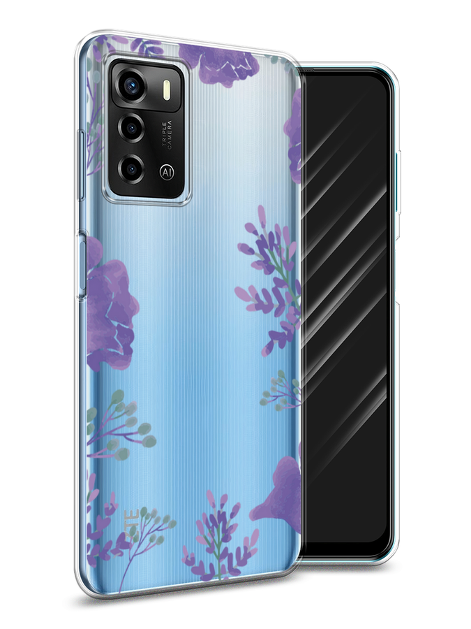 

Чехол Awog на ZTE Blade V40 Vita / ЗТЕ Блэйд V40 Vita "Сиреневая цветочная рамка", Разноцветный, 135650-8
