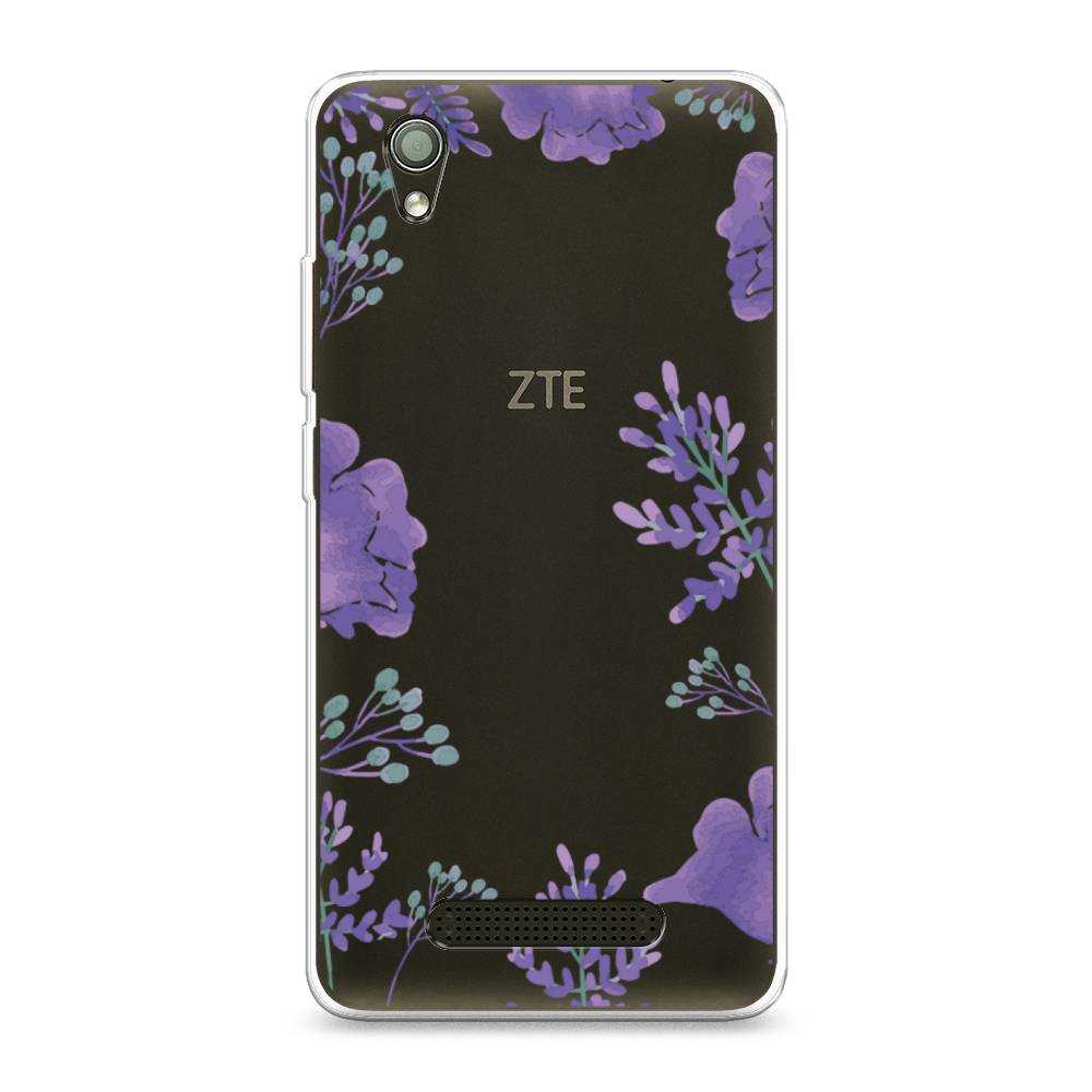 

Чехол Awog на ZTE Blade X3 / ЗТЕ Блэйд X3 "Сиреневая цветочная рамка", Разноцветный, 130650-8