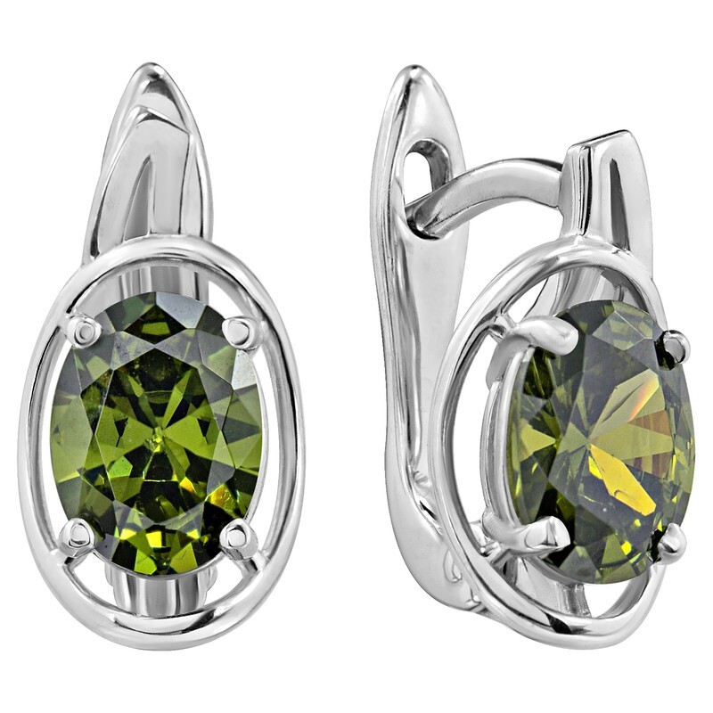 

Серьги из серебра с кристаллом ювелирным LAZURIT-ONLINE 8315PD, 8315PD