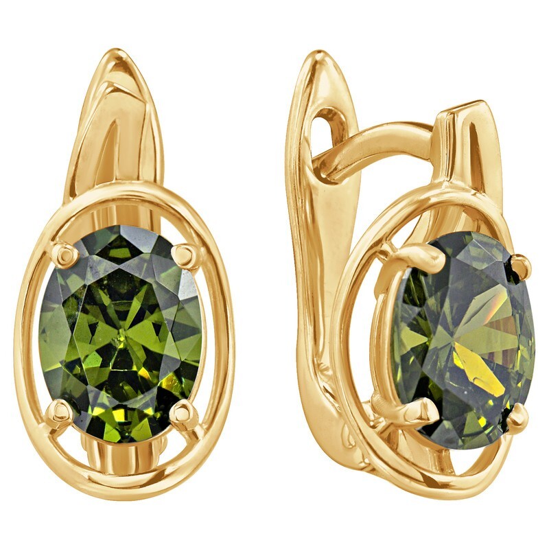 

Серьги из серебра с кристаллом ювелирным LAZURIT-ONLINE 8315YG, 8315YG