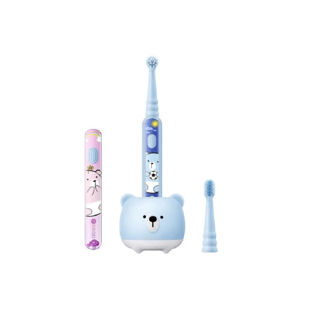 Электрическая зубная щетка Dr.Bei K5 Sonic голубой электрическая зубная щетка colgate 360 sonic древесный уголь на батарейках мягкая
