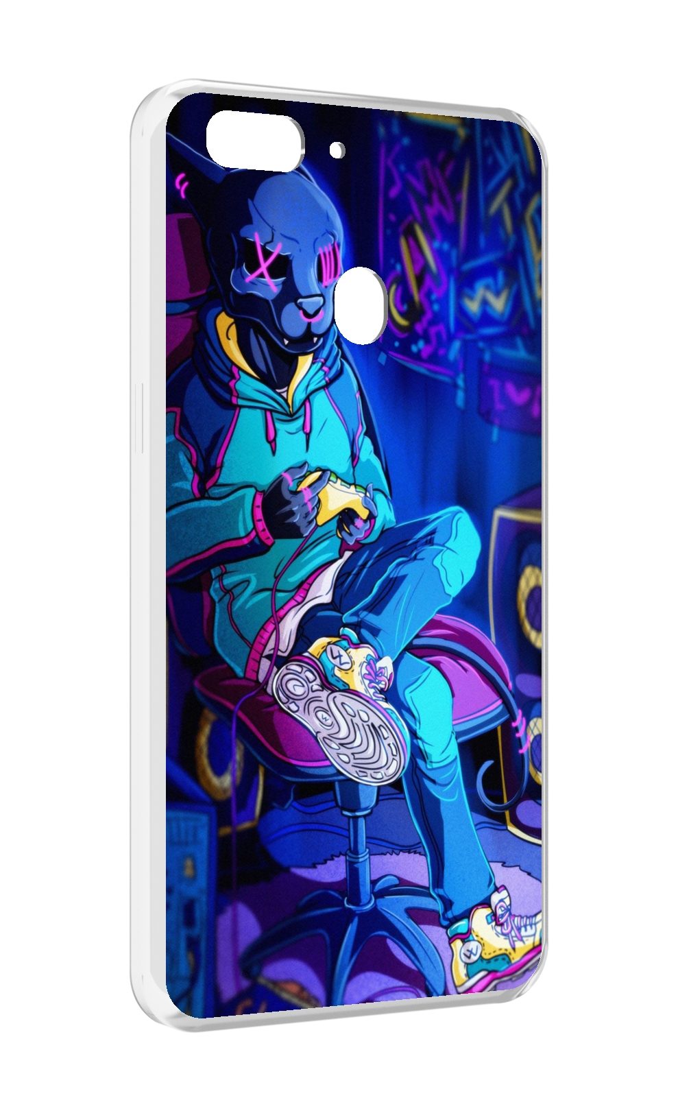 

Чехол MyPads киберпанк игрок для Oppo Realme 2, Прозрачный, Tocco