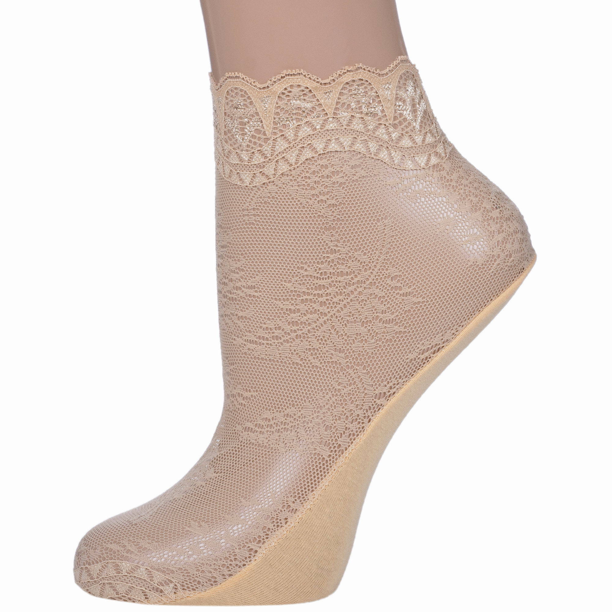 

Носки женские Marilyn STOPKI FASHION U24 бежевые one size, STOPKI FASHION U24