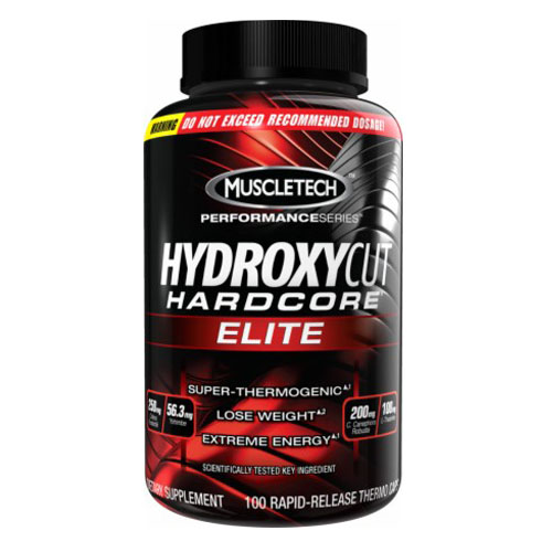 

MuscleTech Hydroxycut Hardcore Elite, 180 капсул, термогеник жиросжигатель