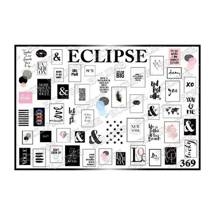 

Набор, Eclipse, Слайдер-дизайн для ногтей №369, 2 шт.