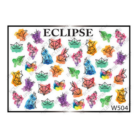 

Набор, Eclipse, Слайдер-дизайн для ногтей W №504, 2 шт.