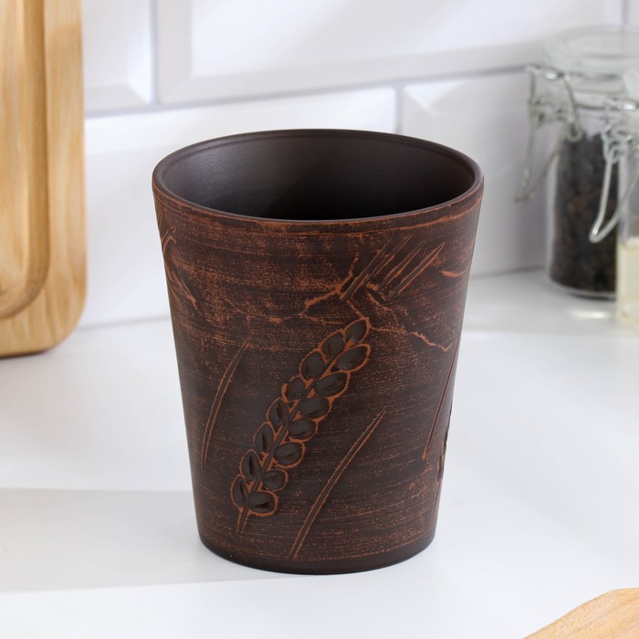 

Стакан Колос, 0,4 л., 11х10х10 см, Коричневый