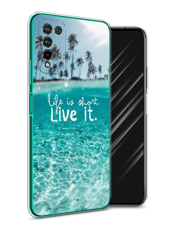 

Чехол Awog на Honor 10X Lite "Live it", Розовый, 6104650-7