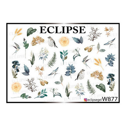 

Набор, Eclipse, Слайдер-дизайн для ногтей W №877, 2 шт., Разноцветный