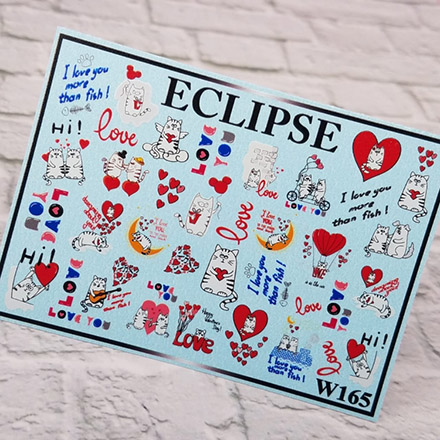 

Набор, Eclipse, Слайдер-дизайн для ногтей W №165, 2 шт., Разноцветный