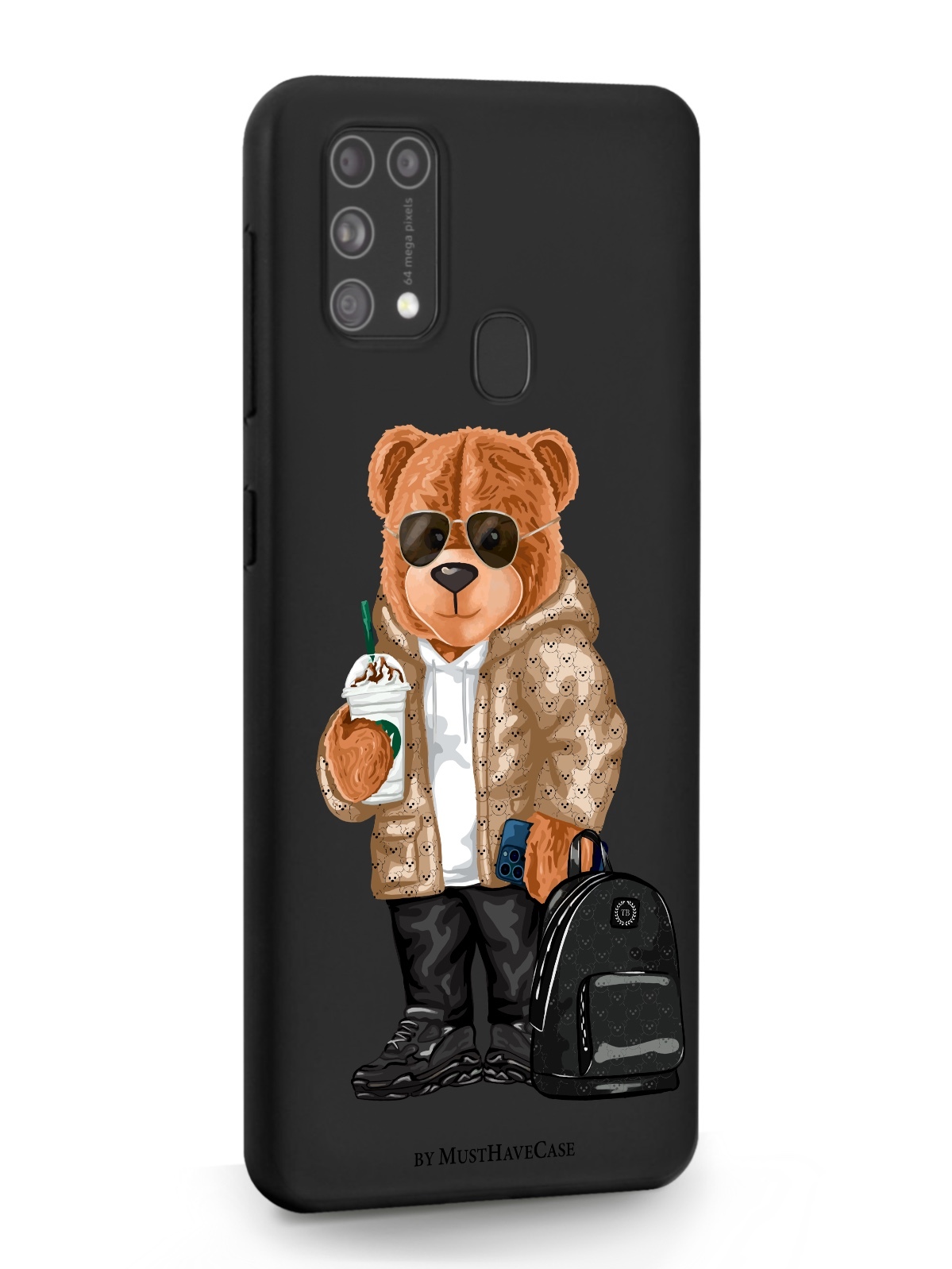 фото Чехол musthavecase для samsung galaxy m31 tony style в очках черный