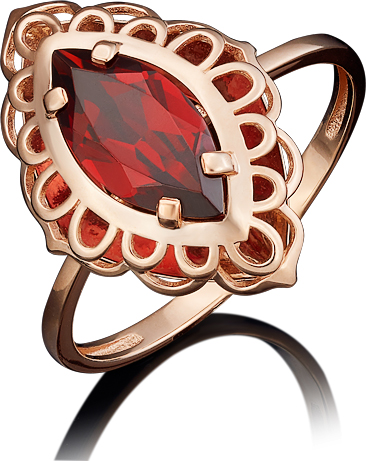 

Кольцо из красного золота с гранатом р. 20 PLATINA jewelry 01-4806-00-204-1110-46, 01-4806-00-204-1110-46