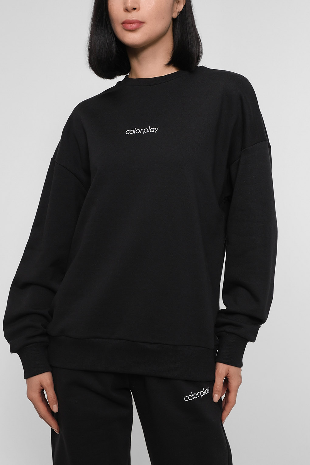 

Свитшот женский COLORPLAY CP22081158.1-001 черный L, CP22081158.1-001