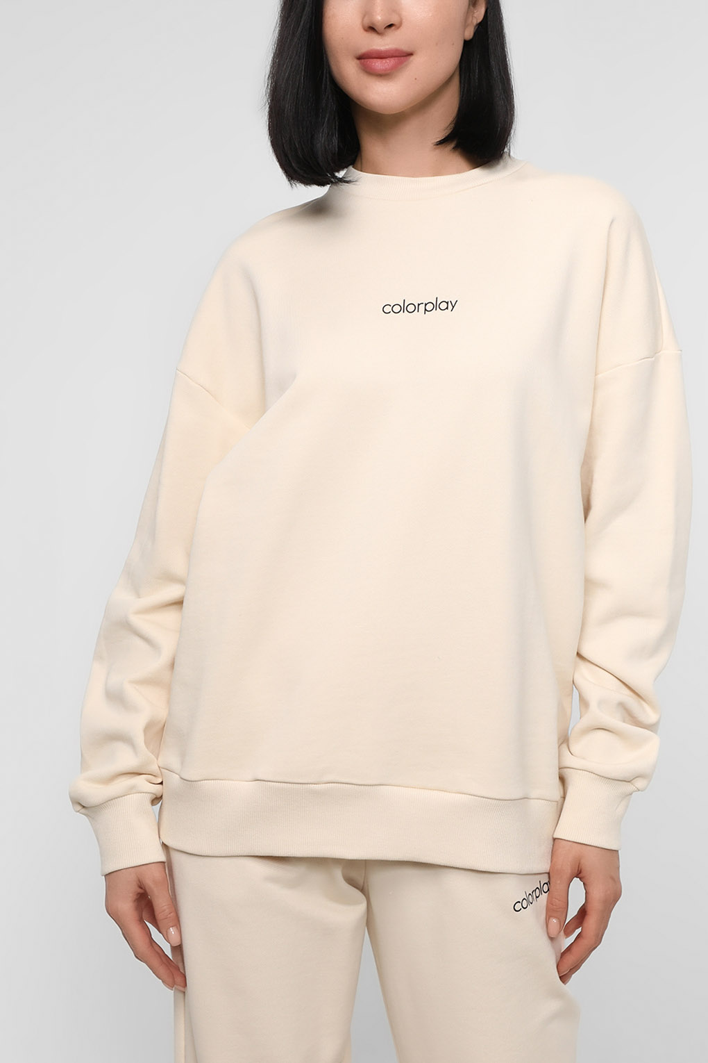 

Свитшот женский COLORPLAY CP22081158.1-017 бежевый XL, CP22081158.1-017